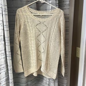 Lightweight cream sweater